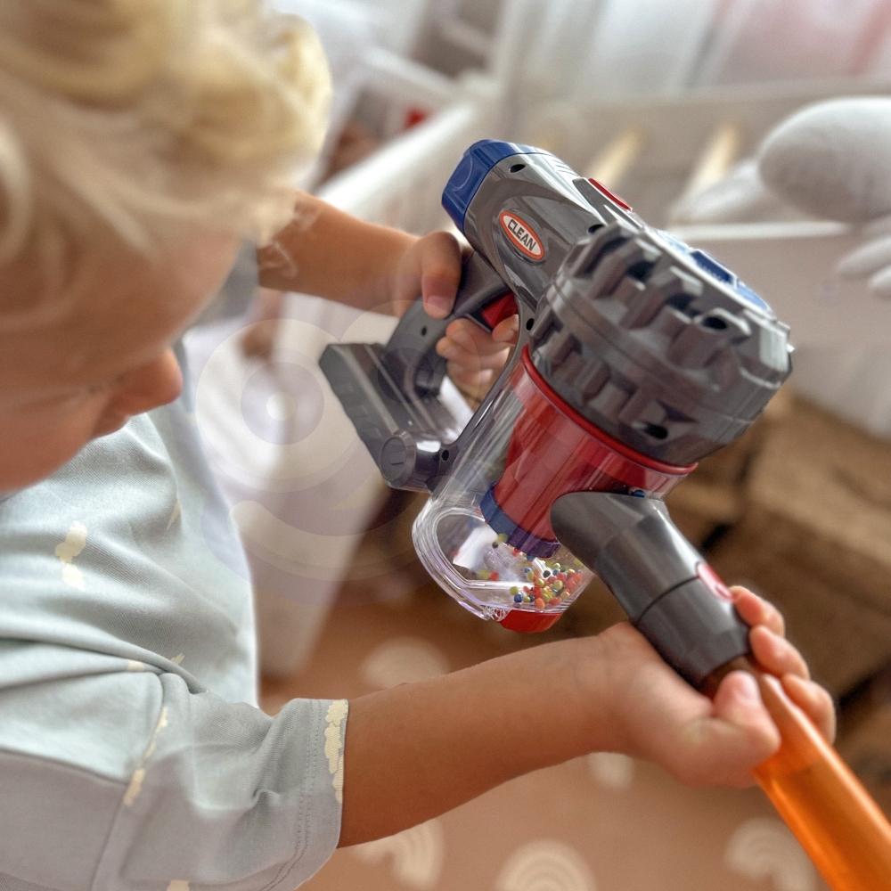 Interaktyvus vertikalusis dulkių siurblys vaikams WOOPIE 3-in-1 su siurbimo funkcija-Žaislai, Profesijos, buities žaislai, Buiti