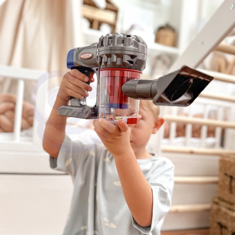 Interaktyvus vertikalusis dulkių siurblys vaikams WOOPIE 3-in-1 su siurbimo funkcija-Žaislai, Profesijos, buities žaislai, Buiti