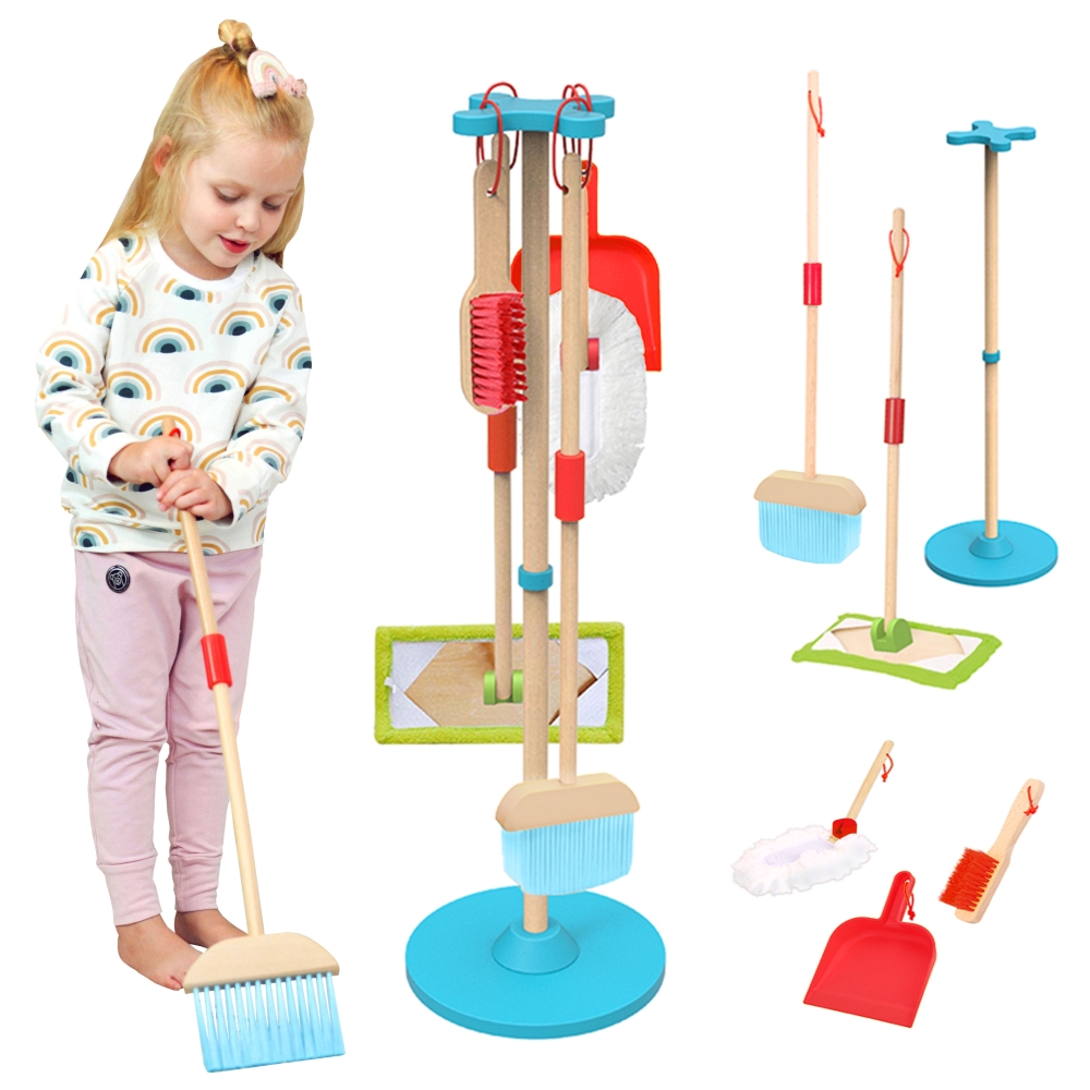 TOOKY TOY medinis valymo rinkinys vaikams 6 el.