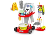WOOPIE XXL Cleaning Set 3-in-1 Trolley 29 Pieces Red