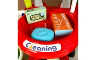 WOOPIE XXL Cleaning Set 3-in-1 Trolley 29 Pieces Red