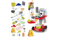 WOOPIE XXL Cleaning Set 3-in-1 Trolley 29 Pieces Red