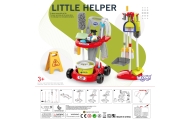 Valymo rinkinys WOOPIE XXL 3-in-1 su vežimėliu, 29 dalių, raudonas-Žaislai, Profesijos, buities žaislai, Buities žaislai-e-vaika