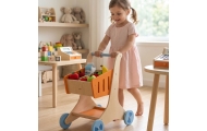 VIGA Wooden Shopping Cart