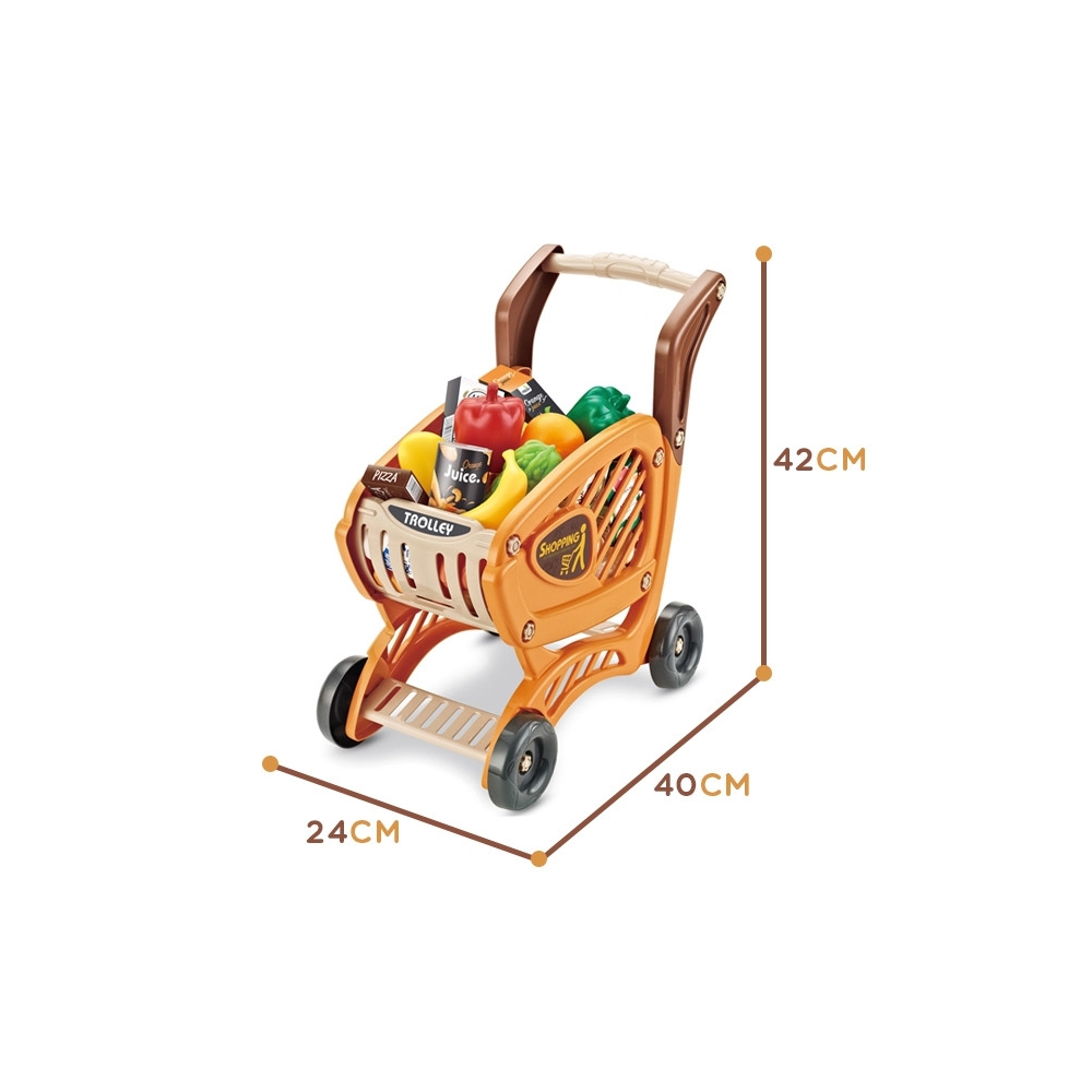 WOOPIE Shopping Cart for Children Movable Parts + 42 Accs.