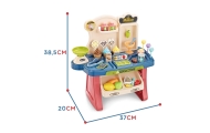 Prekybos centro rinkinys WOOPIE Shop: pirkinių krepšelis, ledai, saldainiai + 40 aksesuarų-Žaislai, Profesijos, buities žaislai,