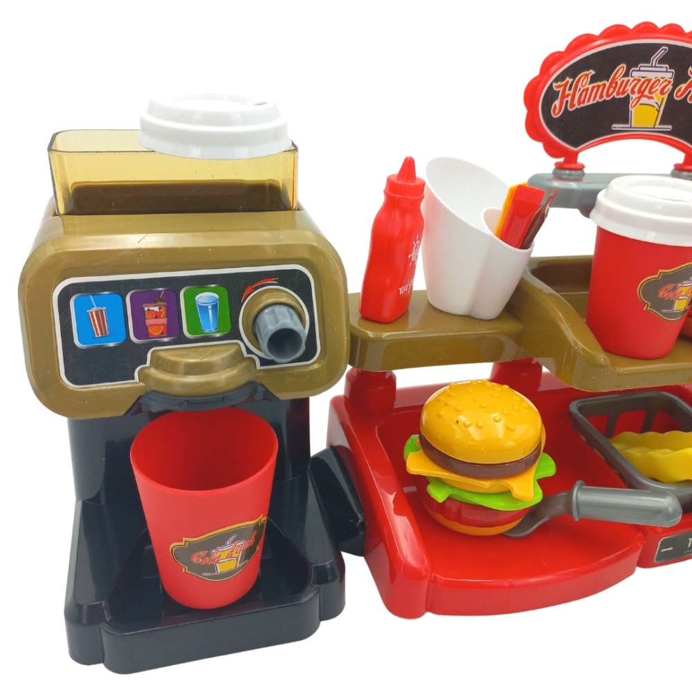 WOOPIE Fast Food XXL Sklep Restauracja Kasa + Dystrybutor Napojów					