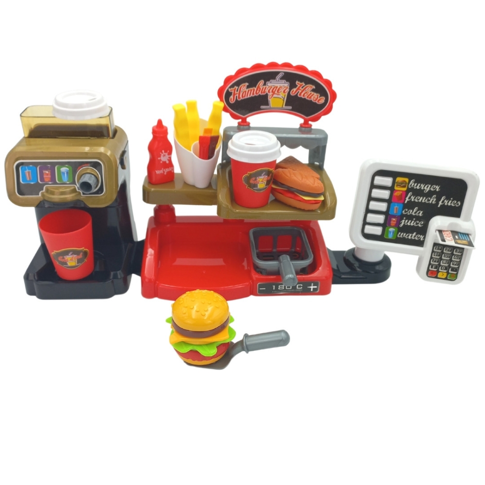 WOOPIE Fast Food XXL Sklep Restauracja Kasa + Dystrybutor Napojów					