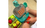 WOOPIE Kasa Sklepowa z Półką DINO Niebieski