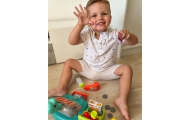 Kasos aparatas WOOPIE DINO su lentyna Mėlyna
