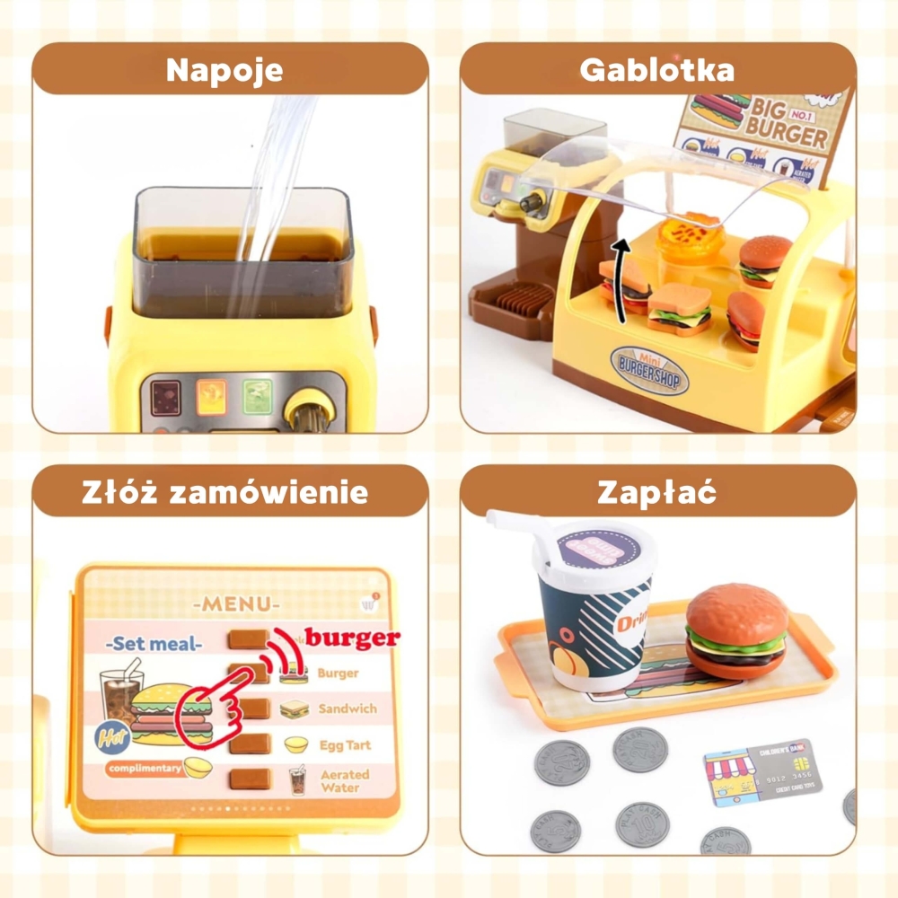 WOOPIE parduotuvė Greito maisto restoranas Mini mėsainių parduotuvė "BIG BURGER"