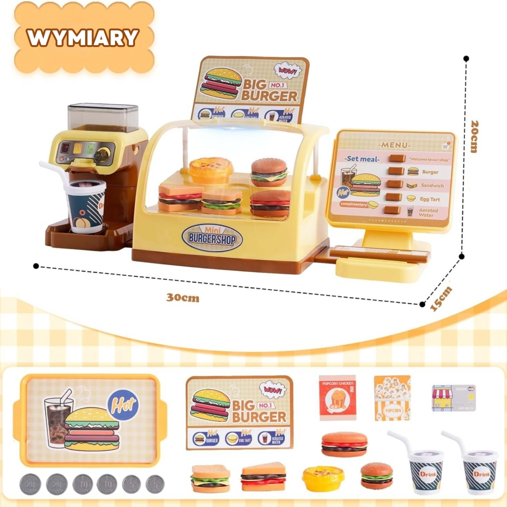 WOOPIE parduotuvė Greito maisto restoranas Mini mėsainių parduotuvė "BIG BURGER"