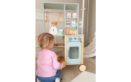 WOOPIE GREEN Duży Wielofunkcyjny Sklepik 5w1 Stragan Supermarket Restauracja Kawiarnia Kuchnia 73 el