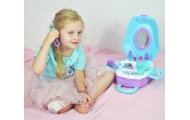 Kosmetinis staliukas lagamine WOOPIE 2-in-1-Žaislai, Profesijos, buities žaislai, Grožio žaislai-e-vaikas
