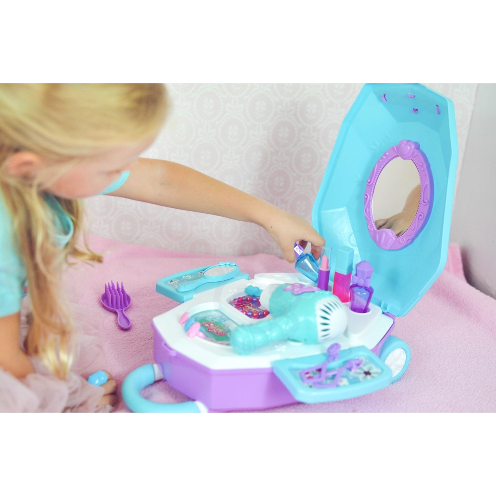 Kosmetinis staliukas lagamine WOOPIE 2-in-1-Žaislai, Profesijos, buities žaislai, Grožio žaislai-e-vaikas