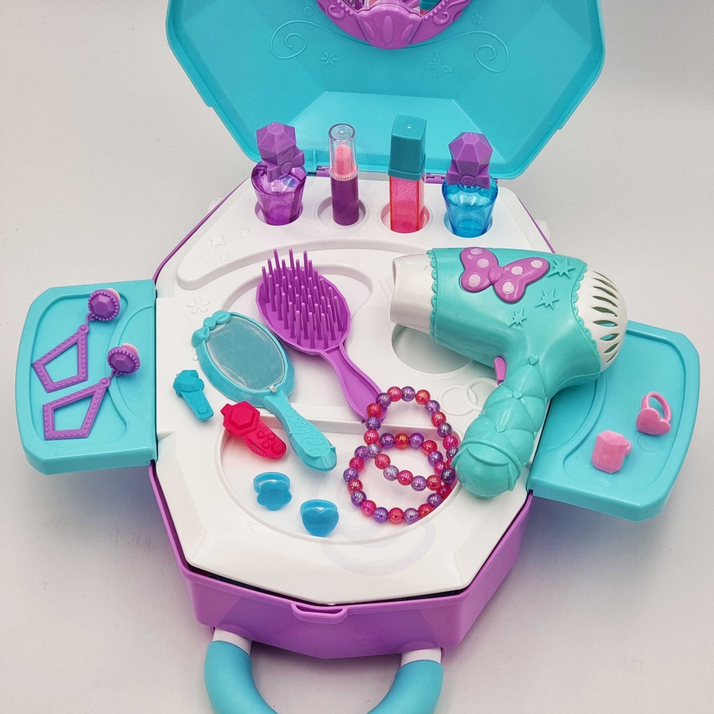 Kosmetinis staliukas lagamine WOOPIE 2-in-1-Žaislai, Profesijos, buities žaislai, Grožio žaislai-e-vaikas