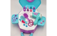 WOOPIE Dressing Table for Girls 2 in 1 Beauty Salon in a Suitcase