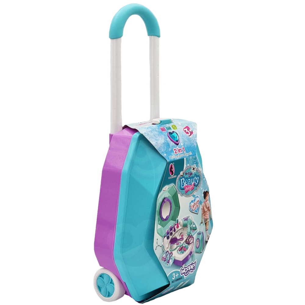 Kosmetinis staliukas lagamine WOOPIE 2-in-1-Žaislai, Profesijos, buities žaislai, Grožio žaislai-e-vaikas