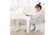 Didelis vaikiškas pianinas su kėde CLASSIC WORLD ir mokomąja knygele-Žaislai, Muzikiniai-e-vaikas