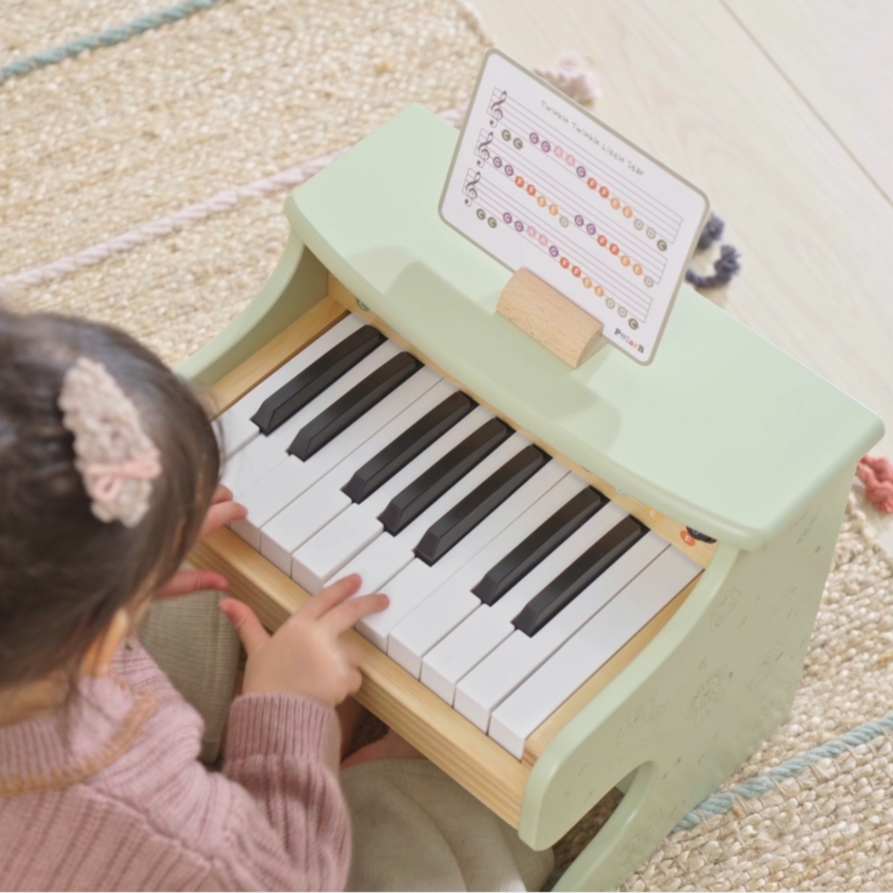 Medinis pianinas Viga Green Piano-Žaislai, Muzikiniai-e-vaikas