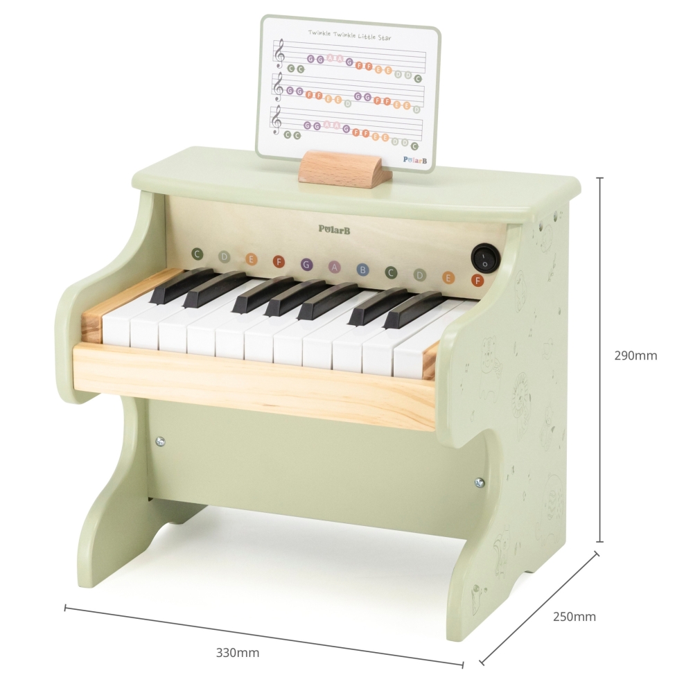 Medinis pianinas Viga Green Piano-Žaislai, Muzikiniai-e-vaikas