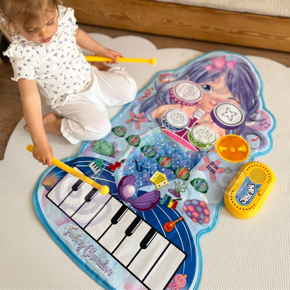 Muzikinis interaktyvus kilimėlis Undinėlė 2in1