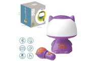 WOOPIE Multifunkcyjna Lampka RGB Głośnik Bluetooth Karaoke Modulator Głosu Karta SD AUX Fioletowa