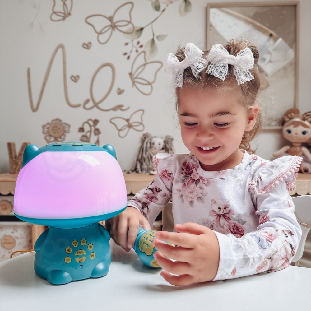 Daugiafunkcinis RGB garsiakalbis WOOPIE Bluetooth karaokė balso moduliatorius SD kortelė AUX, Turkio sp.