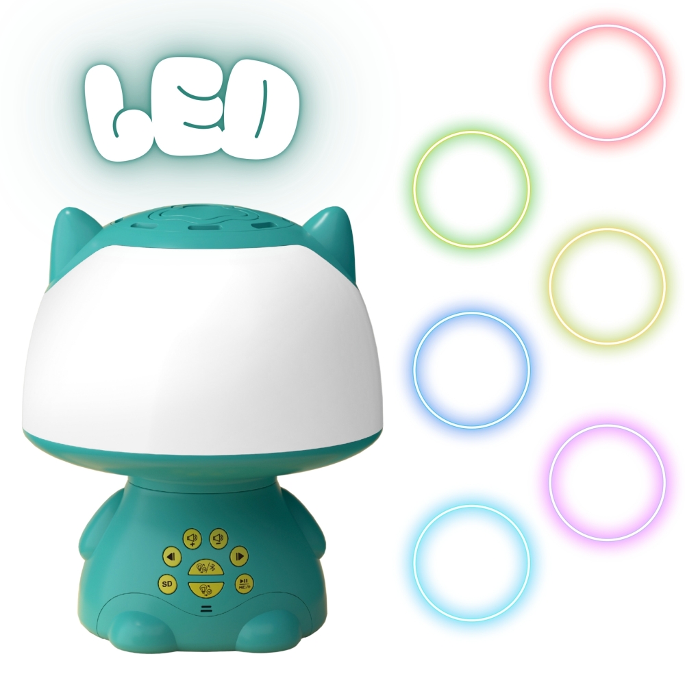 Daugiafunkcinis RGB garsiakalbis WOOPIE Bluetooth karaokė balso moduliatorius SD kortelė AUX, Turkio sp.