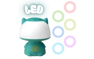 WOOPIE Multifunkcyjna Lampka RGB Głośnik Bluetooth Karaoke Modulator Głosu Karta SD AUX Turkusowa