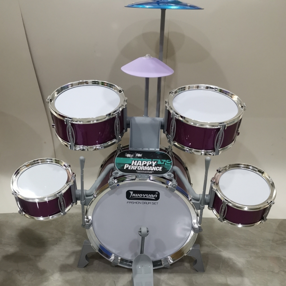 WOOPIE Educational Percussion Set for Kids 5 Drums 1 Cymbal 