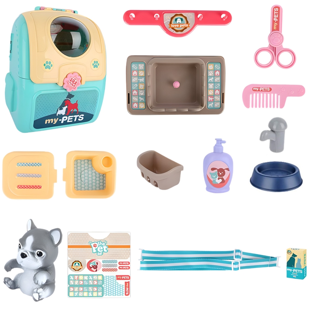 WOOPIE Dog Nešiojamas grožio salonas 2in1 kuprinėje Transporter