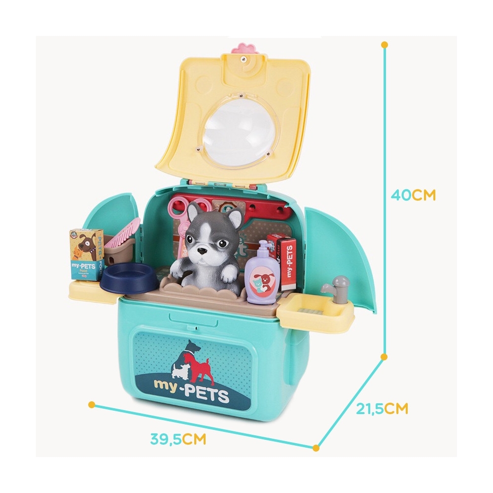 WOOPIE Dog Nešiojamas grožio salonas 2in1 kuprinėje Transporter