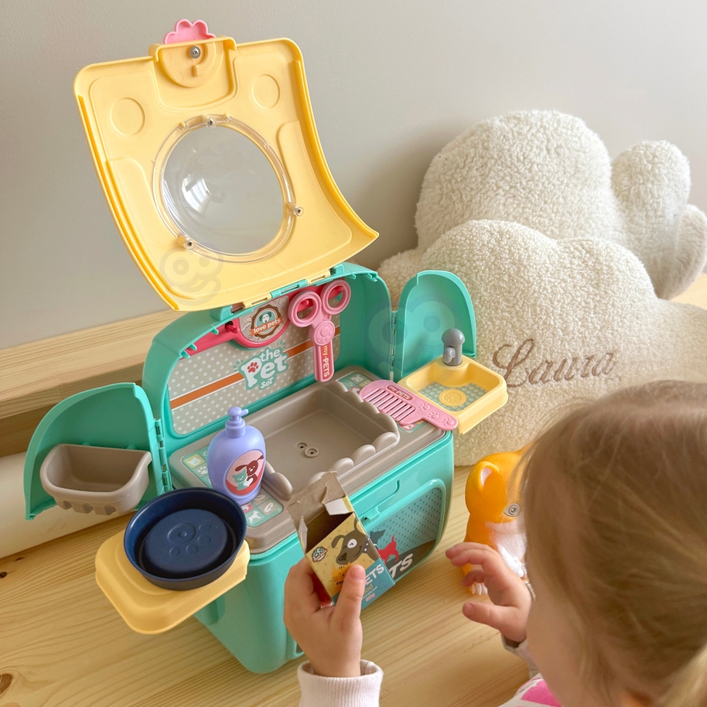 WOOPIE Kitten Nešiojamasis grožio salonas 2in1 kuprinėje Transporter