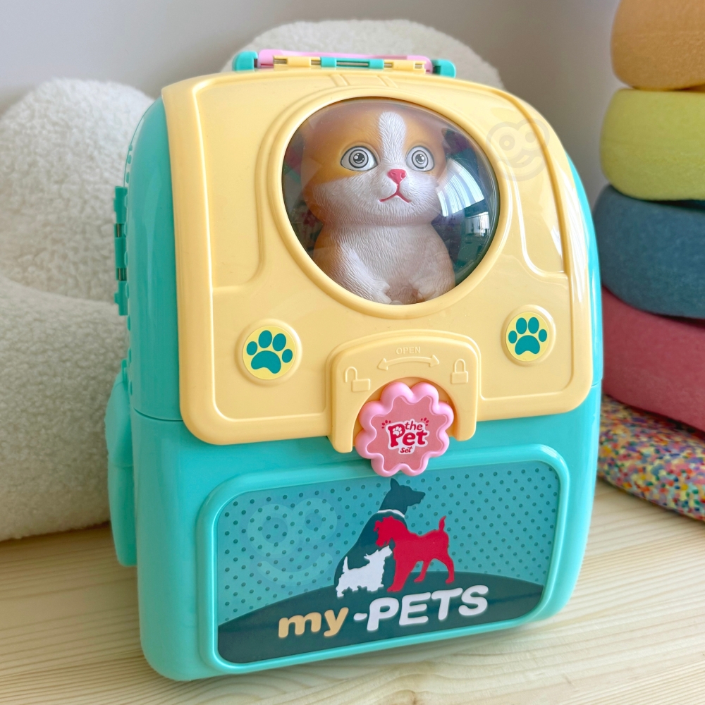 WOOPIE Kitten Nešiojamasis grožio salonas 2in1 kuprinėje Transporter