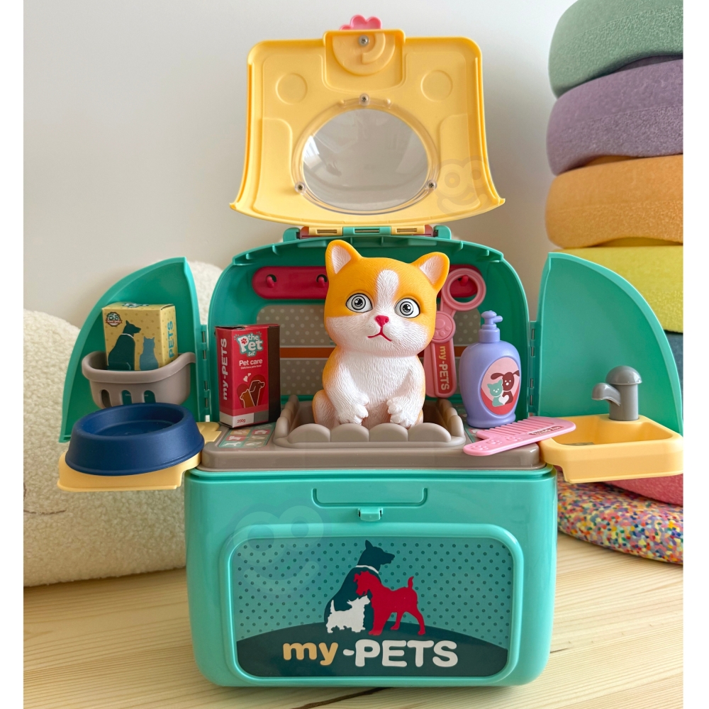 WOOPIE Kitten Nešiojamasis grožio salonas 2in1 kuprinėje Transporter