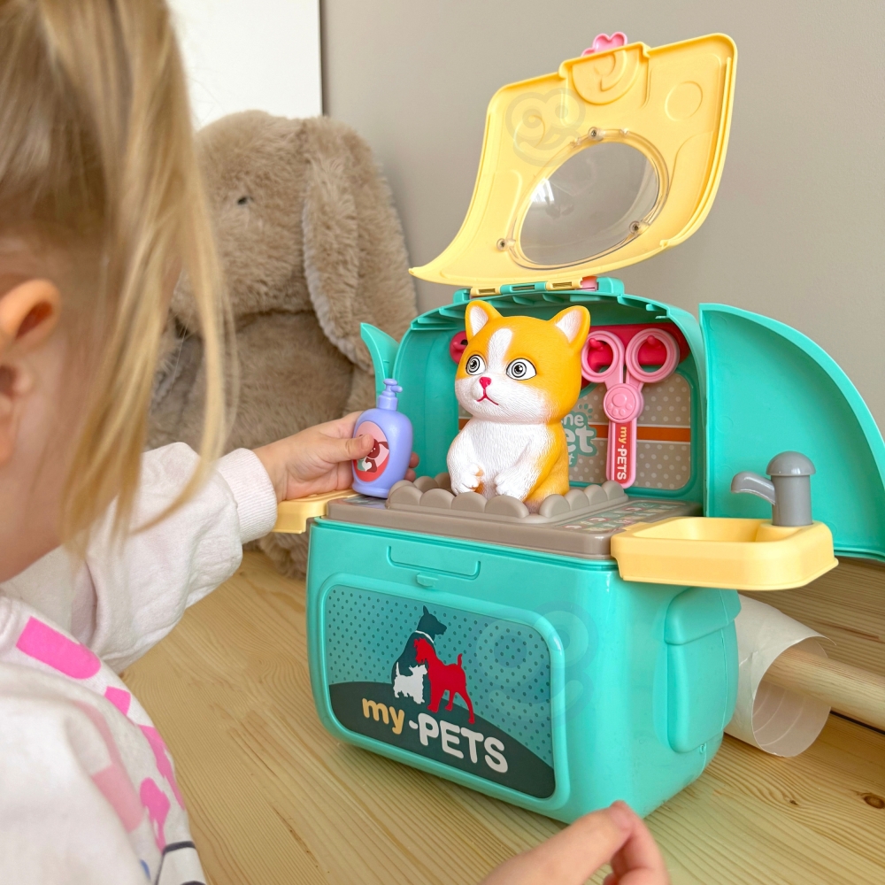 WOOPIE Kitten Nešiojamasis grožio salonas 2in1 kuprinėje Transporter
