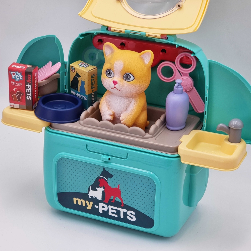 WOOPIE Kitten Nešiojamasis grožio salonas 2in1 kuprinėje Transporter