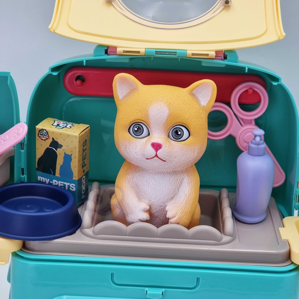 WOOPIE Kitten Nešiojamasis grožio salonas 2in1 kuprinėje Transporter