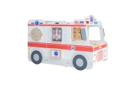 VIGA Large Wooden Ambulance Set Ambulance for Small Rescuers Accessories 25 pcs.					