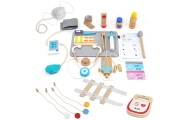 VIGA Large Wooden Ambulance Set Ambulance for Small Rescuers Accessories 25 pcs.					