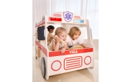 VIGA Large Wooden Ambulance Set Ambulance for Small Rescuers Accessories 25 pcs.					