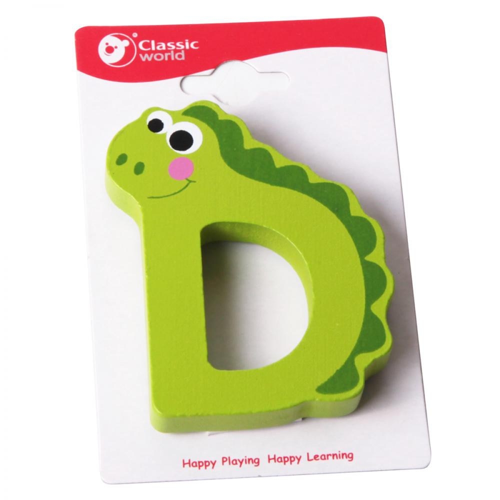 CLASSIC WORLD Drewniana Literka D 