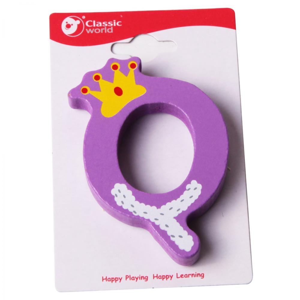 CLASSIC WORLD Drewniana Literka Q 