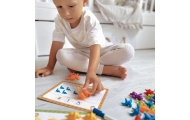 Mokomasis rinkinys WOOPIE Montessori spalvų rūšiuoklė "Gyvūnai" 83 el.