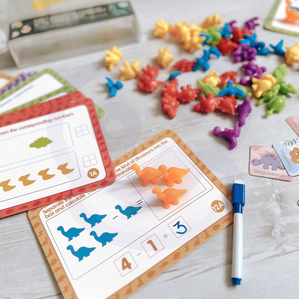 Mokomasis rinkinys WOOPIE Montessori spalvų rūšiuoklė "Gyvūnai" 83 el.
