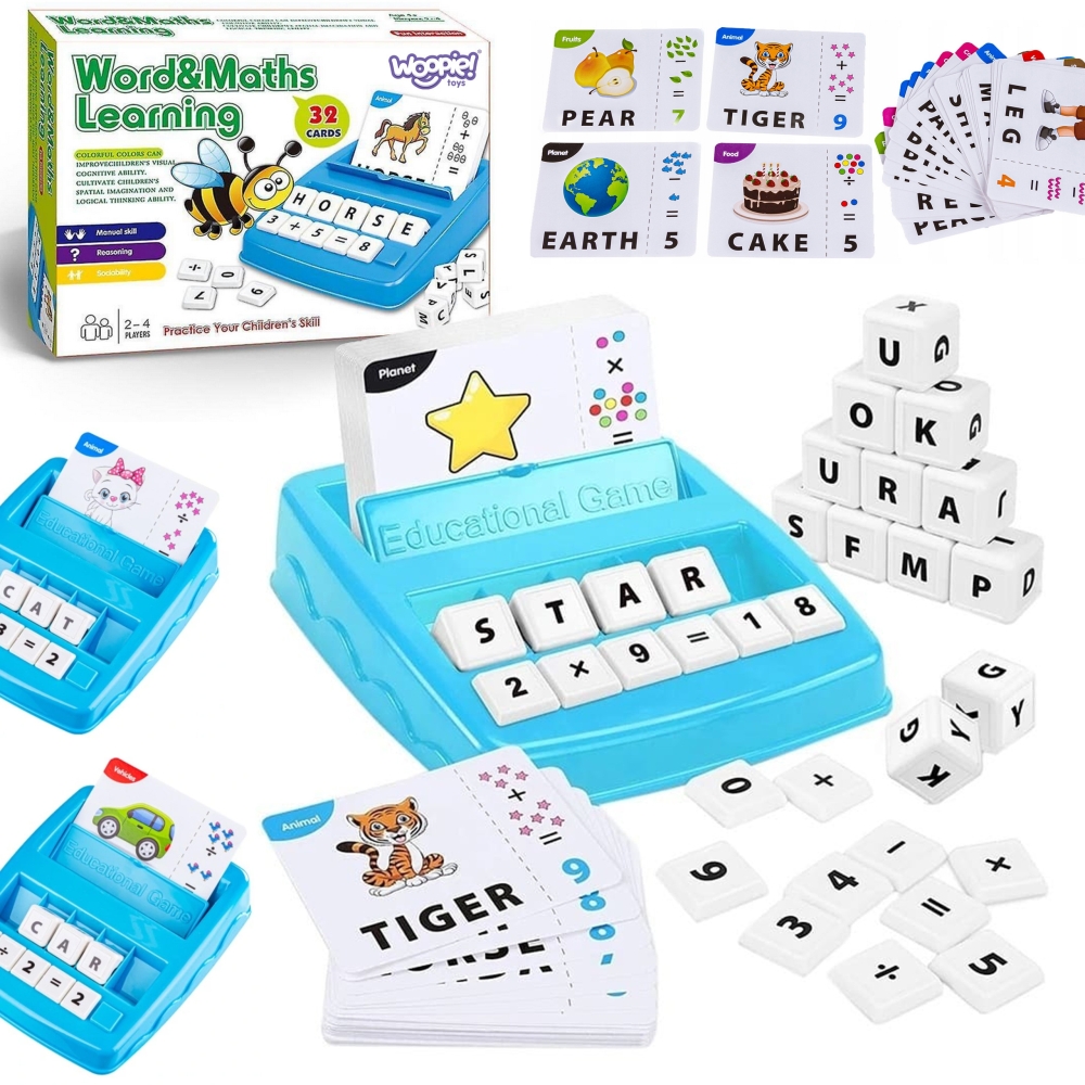 Mokomasis žaidimas WOOPIE anglų kalbos ir matematikos mokymuisi-Žaislai, Lavinamieji žaislai, Mokomieji žaislai-e-vaikas