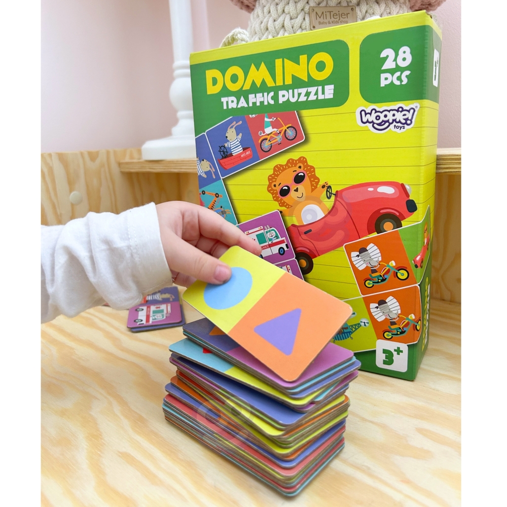 Kūrybingas ir ugdomasis kortų žaidimas WOOPIE Gyvūnai transporto priemonėse Montessori-Žaislai, Stalo žaidimai, Įvairūs stalo ža