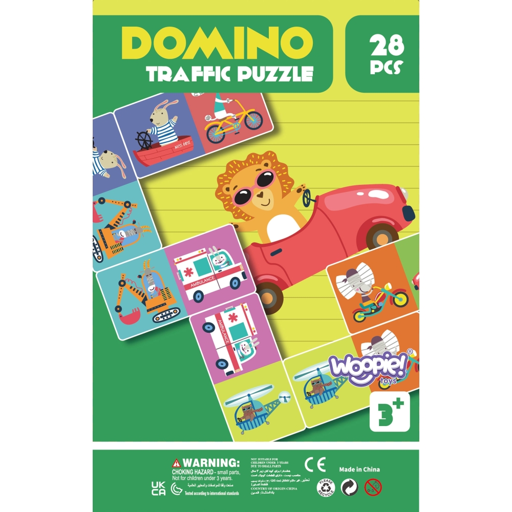 Kūrybingas ir ugdomasis kortų žaidimas WOOPIE Gyvūnai transporto priemonėse Montessori-Žaislai, Stalo žaidimai, Įvairūs stalo ža