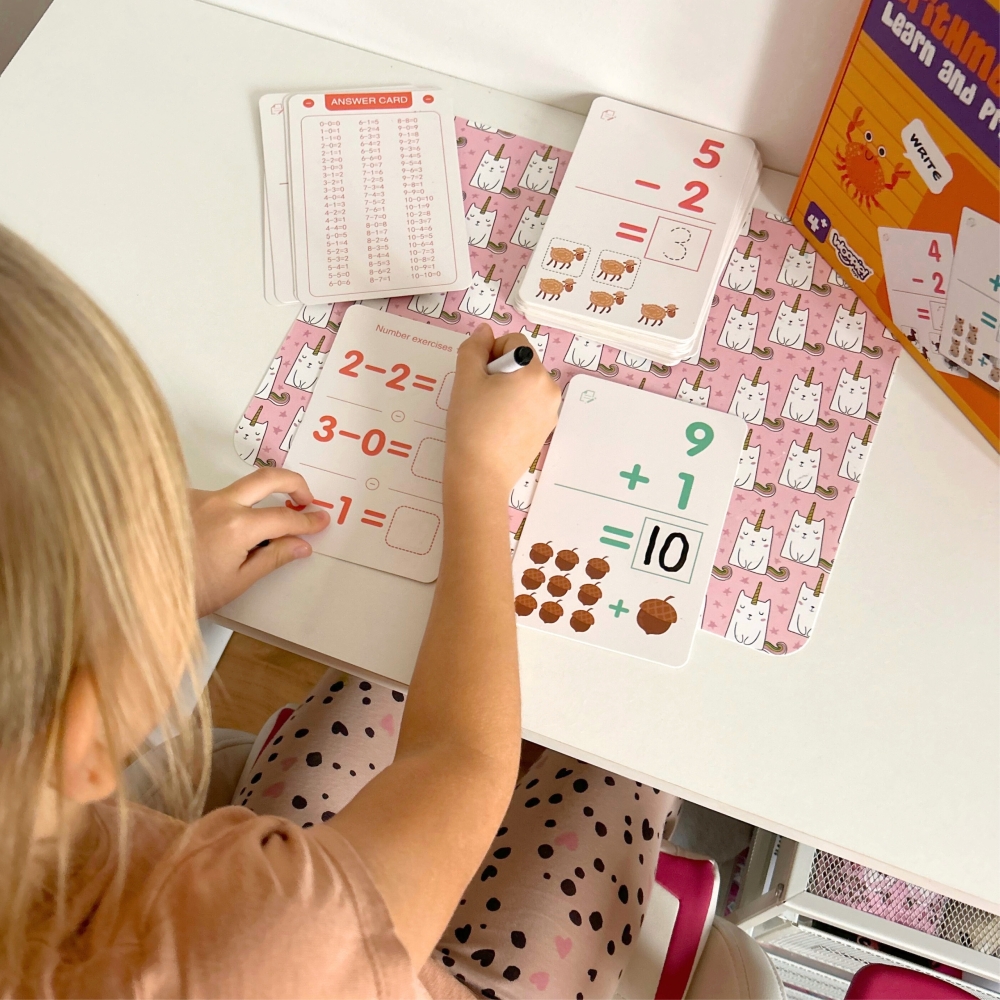 Mokomosios kortelės WOOPIE mokytis skaičiuoti-Žaislai, Lavinamieji žaislai, Mokomieji žaislai-e-vaikas